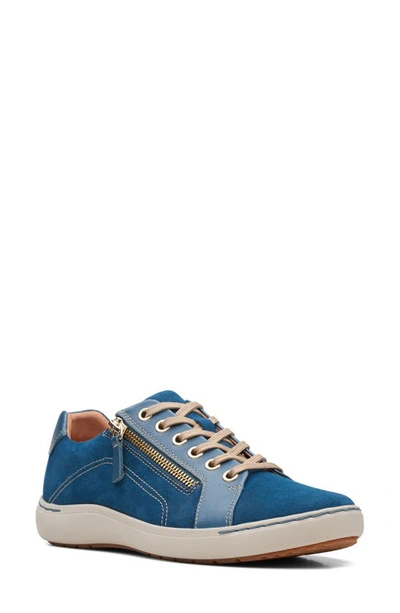 Shop Clarks Nalle Lace-up Sneaker In Teal