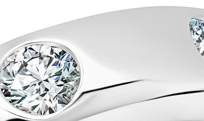 Shop Crislu Flush Set Spaced Cubic Zirconia Eternity Ring In Platinum