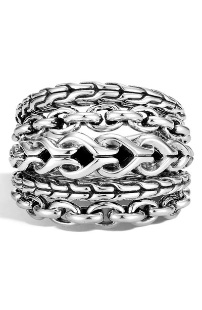 Shop John Hardy Asli Link Ring In Silver