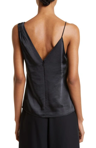 Ted Baker Angelya Asymmetric Twist Front Camisole Top In Black