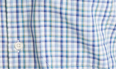 Shop Scott Barber Highlander Check Twill Button-down Shirt In Blue