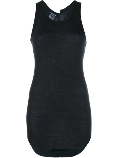 Ann Demeulemeester Modal And Cashmere Tank Top In Black