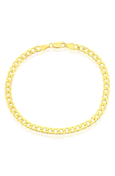 Shop Simona 14k Gold Plated Cuban Link Anklet