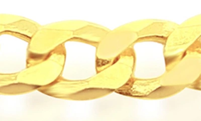Simona 14k Gold Plated Cuban Link Anklet In Gold