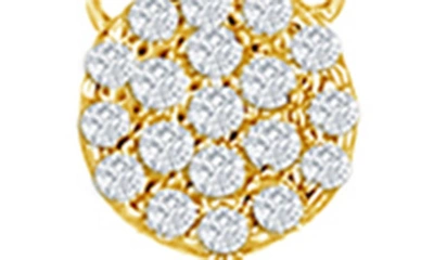 Simona 14k Gold Plated Cz Cross Pendant Necklace In Gold