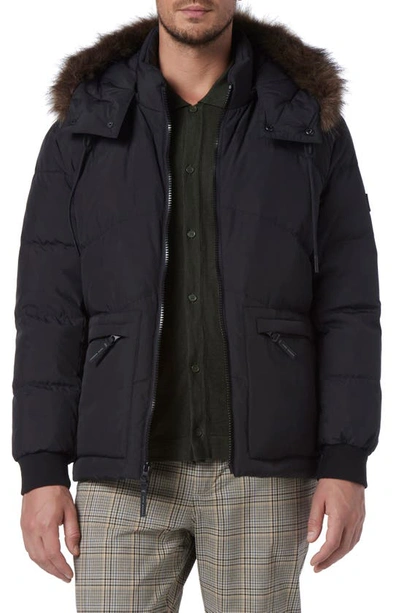 Shop Andrew Marc Gramercy Water Resistant Parka In Black