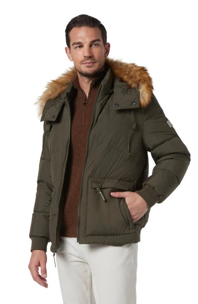 Shop Andrew Marc Gramercy Water Resistant Parka In Forest