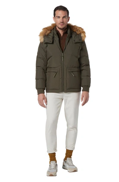 Shop Andrew Marc Gramercy Water Resistant Parka In Forest