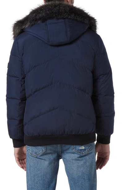 Shop Andrew Marc Gramercy Water Resistant Parka In Ink