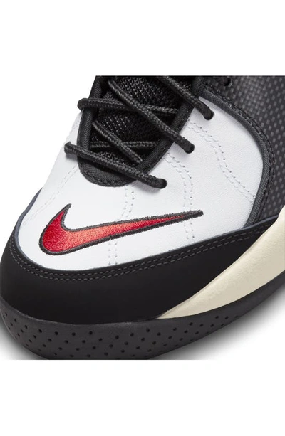 Shop Nike Air Zoom Flight 95 Basketball Sneaker In White/ Orange/ Coconut Milk
