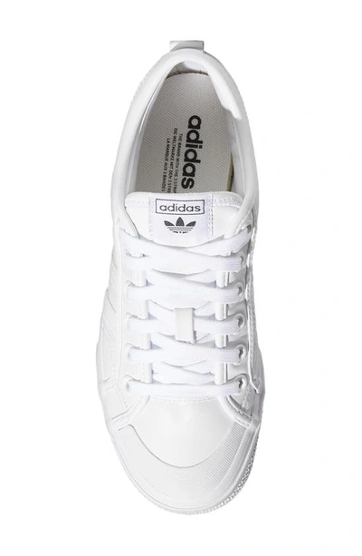 Shop Adidas Originals Nizza Platform Sneaker In White/ White/ Core Black