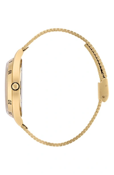 Shop Adidas Originals Code Four Mesh Strap Watch, 42mm In Gold/ Black/ Multi