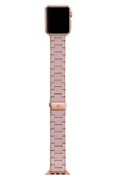 Shop Michele Silicone 20mm Apple Watch® Watchband In Rose