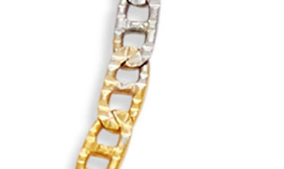 Shop Savvy Cie Jewels Mixed Metallic Chain Necklace In Yellow