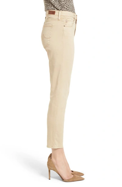 Shop Ag The Prima Mid Rise Crop Cigarette Jeans In Sulfur Sand Dune