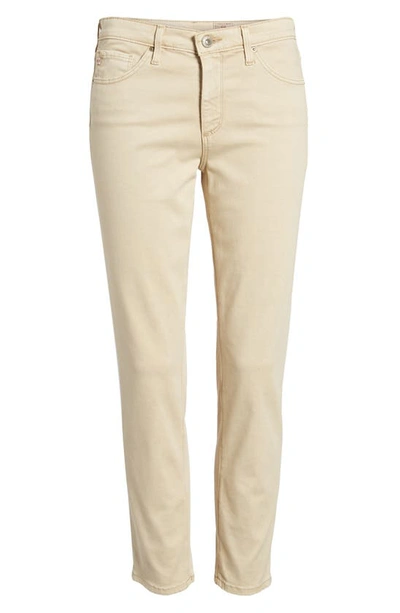 Shop Ag The Prima Mid Rise Crop Cigarette Jeans In Sulfur Sand Dune