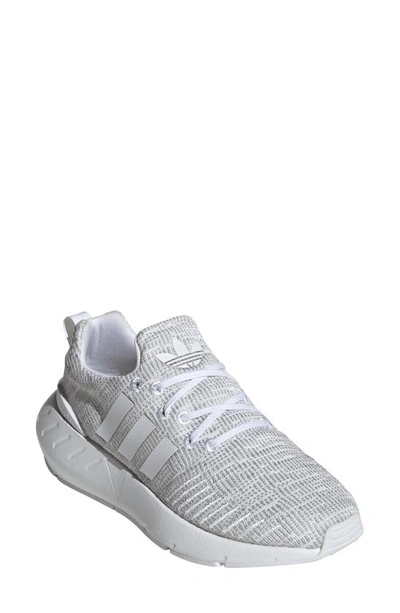 Shop Adidas Originals Kids' Swift Run 22 Sneaker In White/ Grey/ Black