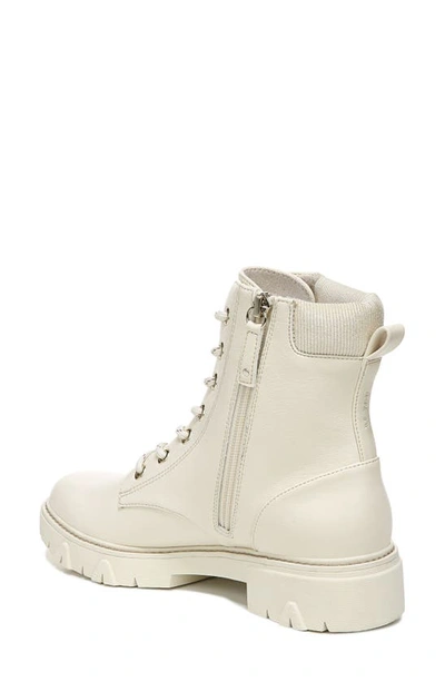 Shop Dr. Scholl's Headstart Lace-up Combat Boot In Seashell Beige