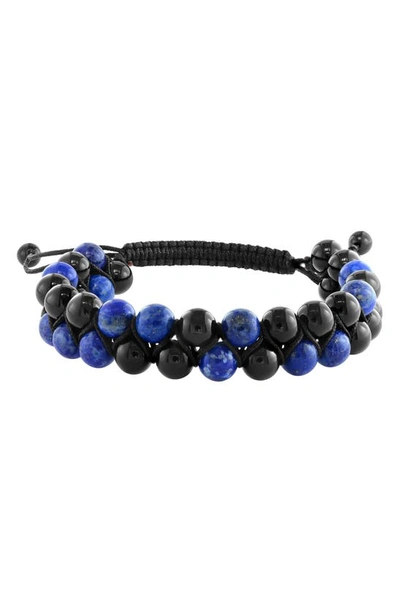 Effy Onyx & Lapis Beaded Bracelet In Blue