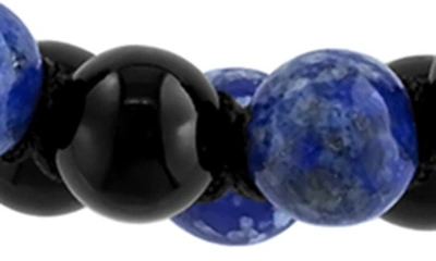 Effy Onyx & Lapis Beaded Bracelet In Blue