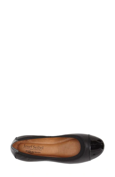 Josef Seibel Pippa 07 Flat In Black Patent