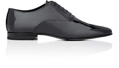 Saint Laurent Dylan 20 Richelieu Shoe In Black Patent Leather
