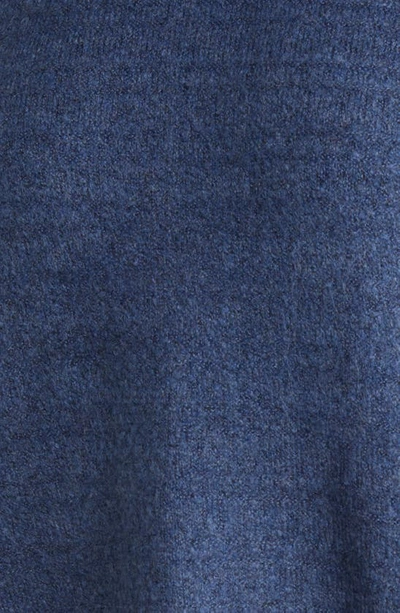 Shop Vince Camuto Textured Turtleneck Sweater In Steel Blue