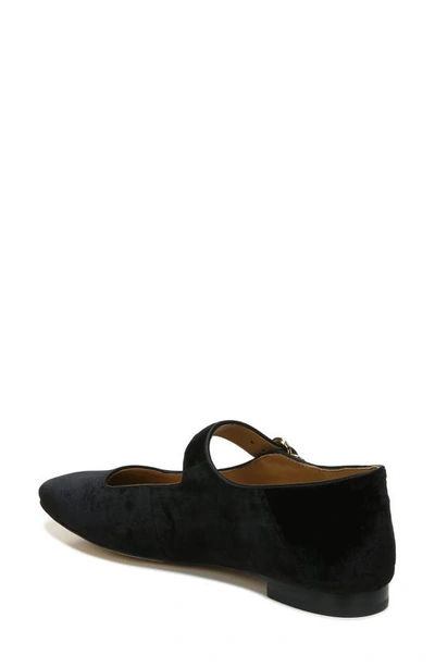Sam Edelman Michaela Mary Jane Flat In Black Suede