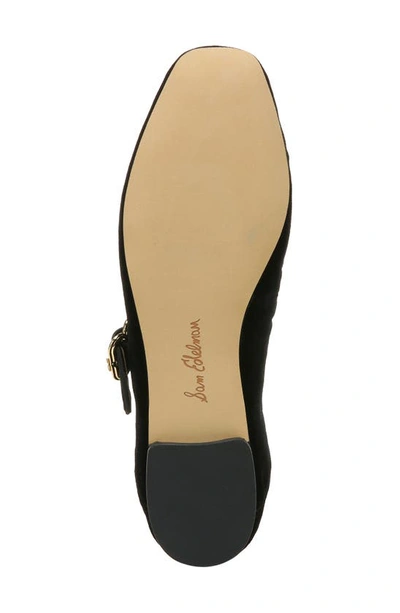 Sam Edelman Michaela Mary Jane Flat In Black Suede