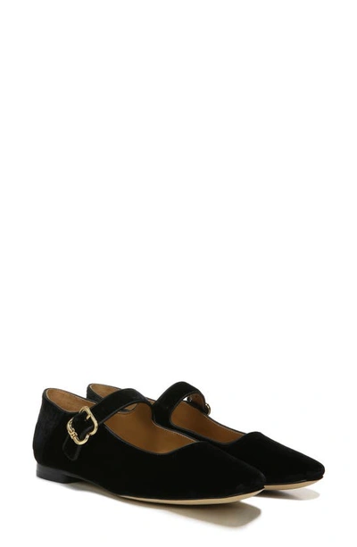 Sam Edelman Michaela Mary Jane Flat In Black Suede