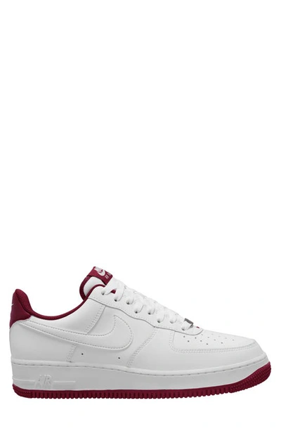 Shop Nike Air Force 1 '07 Sneaker In White/ Dark Beetroot