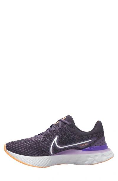 Shop Nike React Infinity Flyknit Running Shoe In Purple/ White/ Purple/ White