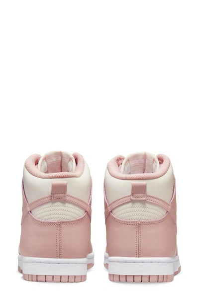 Shop Nike Dunk High Basketball Shoe In Phantom/ Pink Oxford/ White