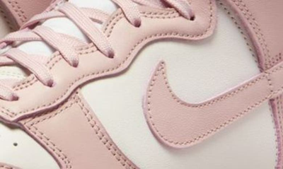 Shop Nike Dunk High Basketball Shoe In Phantom/ Pink Oxford/ White