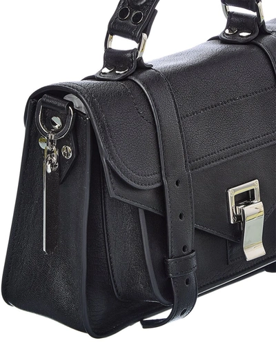 Shop Proenza Schouler Ps1 Tiny Leather Shoulder Bag In Black