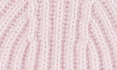 Shop Bruno Magli Cashmere Ribbed Knit Beanie In L. Pink