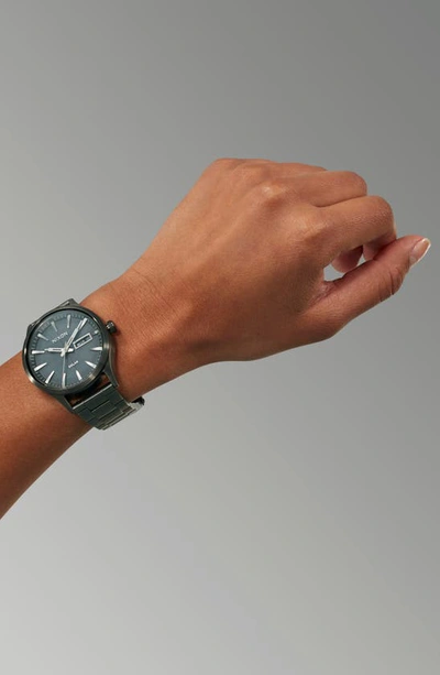 Shop Nixon Sentry Solar Bracelet Watch, 40mm In Gunmetal