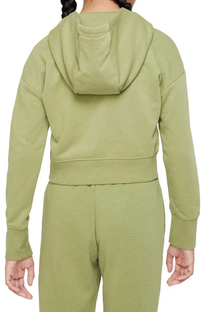 Nike Sportswear Club Big Kids' (girls') French Terry Cropped Hoodie In  Green | ModeSens