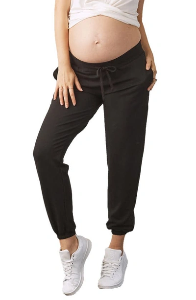 Shop Angel Maternity Maternity Joggers In Black