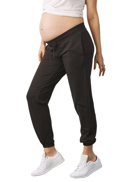 Shop Angel Maternity Maternity Joggers In Black