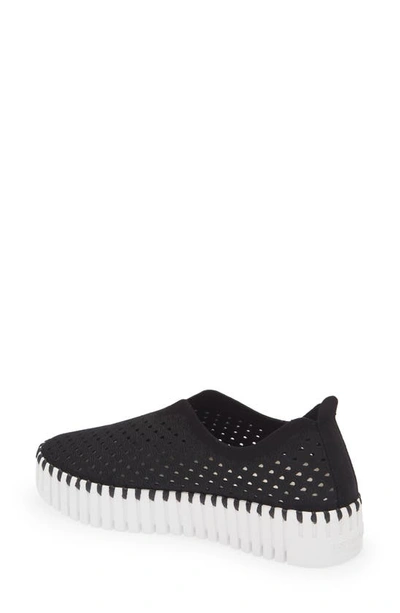 Ilse Jacobsen Tulip 139 Perforated Slip-on Sneaker In Black
