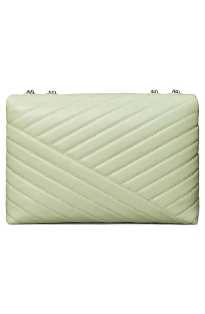 Tory Burch Pine Frost Kira Chevron Convertible Shoulder Bag Handbag:  Handbags