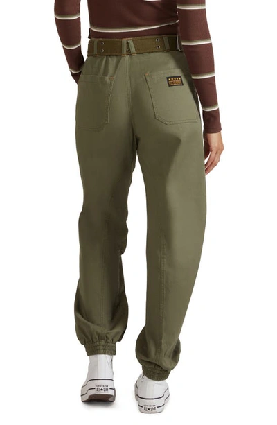 Shop Fivestar General Belted Los Angeles Joggers In Olive