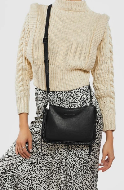 Shop Aimee Kestenberg Famous Double Zip Leather Crossbody Bag In Black