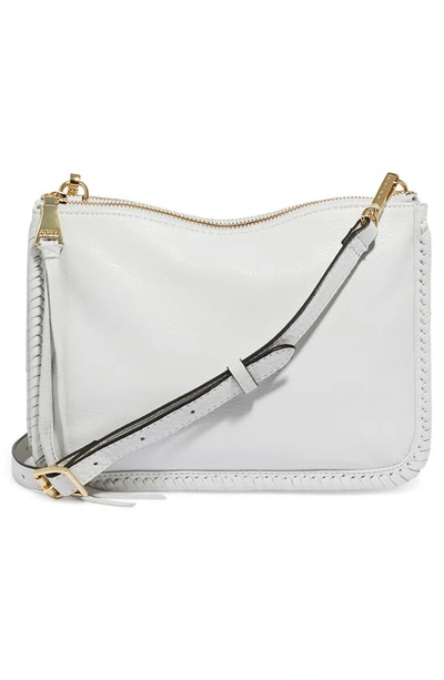 Shop Aimee Kestenberg Famous Double Zip Leather Crossbody Bag In Cloud