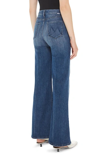 Shop Mother The Roller Skimp High Waist Wide Leg Jeans In Out For The Evening
