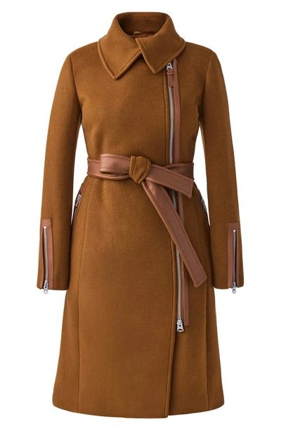 Shop Mackage Kamila Wool Coat In Camel