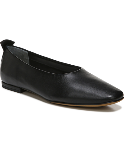 Shop Franco Sarto Vana Ballet Flats Women's Shoes In Black Leather