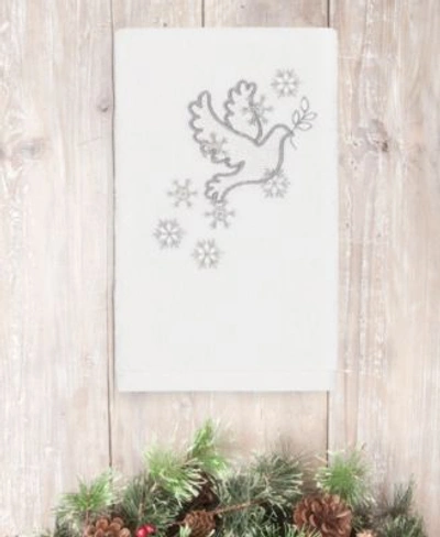 Shop Linum Home Christmas Dove 100 Turkish Cotton Hand Towels In White
