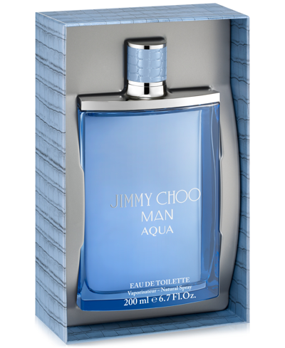 Shop Jimmy Choo Men's Man Aqua Jumbo Eau De Toilette Spray, 6.7 Oz.